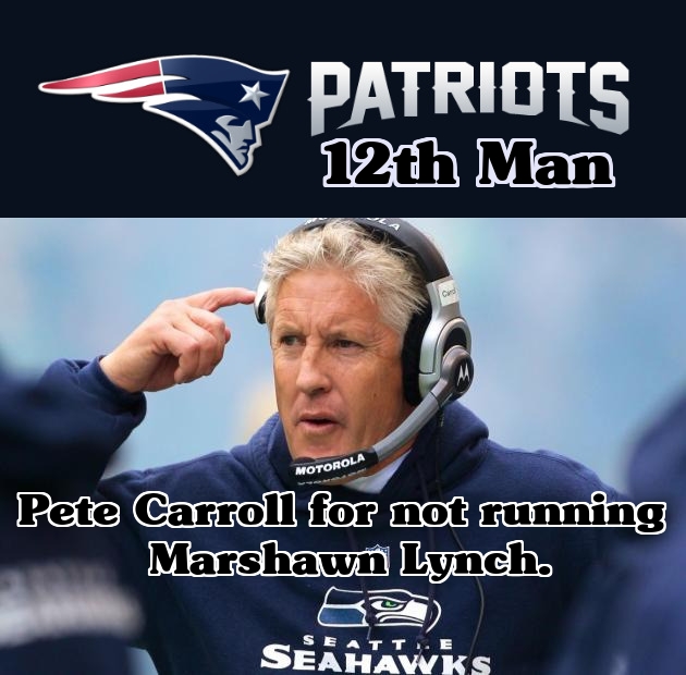 The New England Patriots' 12th Man.