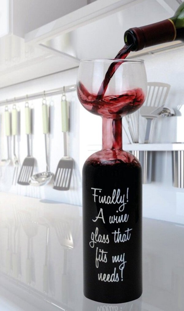 The perfect gift for those who prefer to consume large amounts of wine without feeling like a total drunk.