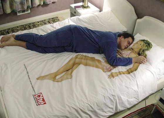 The perfect gift for your single male friends who have trouble sleeping alone.
