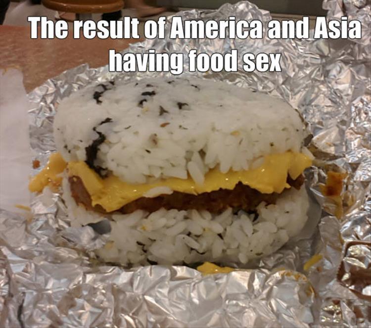 The result of America and Asia having food sex.