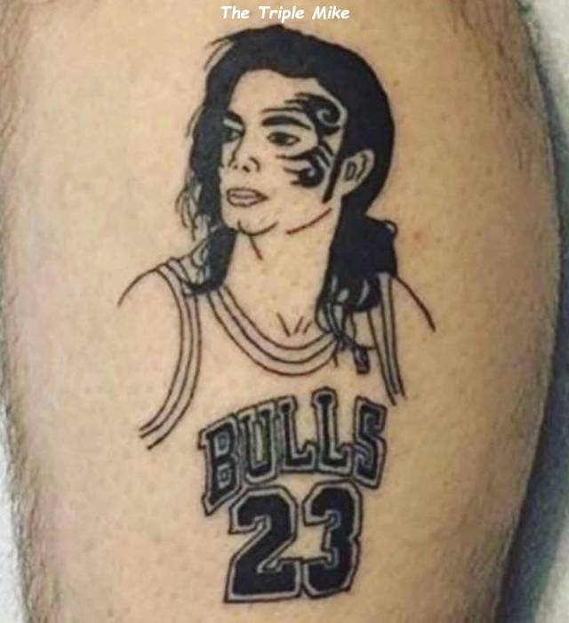 The triple Mike tattoo.