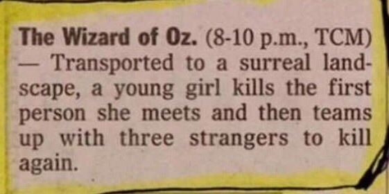The Wizard of Oz.