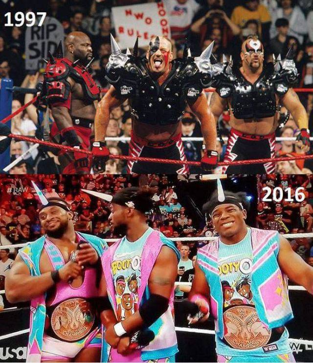 WWE sure has changed over the years.