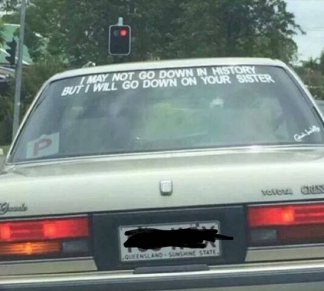 This guy may not go down in history but...