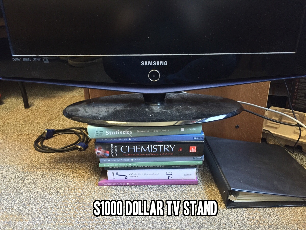 This is what a $1000 dollar TV stand looks like.
