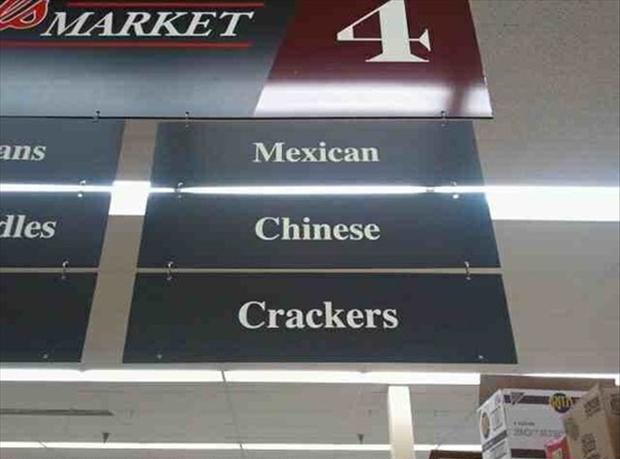 This racist Supermarket sign is sure to cause an uproar amongst its customers.