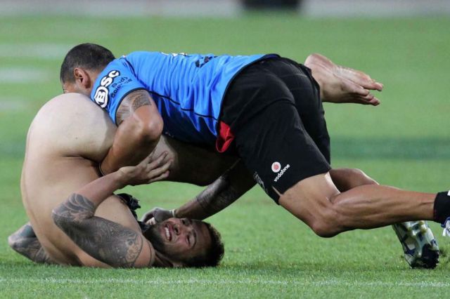 This streaker received more than he could have ever imagined.