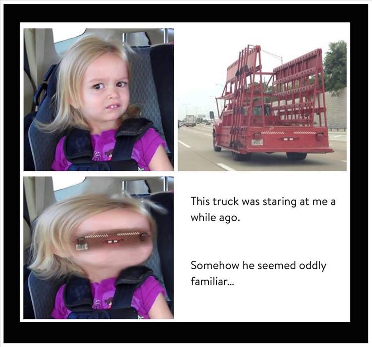 This truck was staring at me and it seemed oddly familiar.