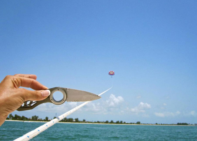 This vacationing couple asked someone on the boat to take a picture of them while they were in the air. This is what they found on their phone.