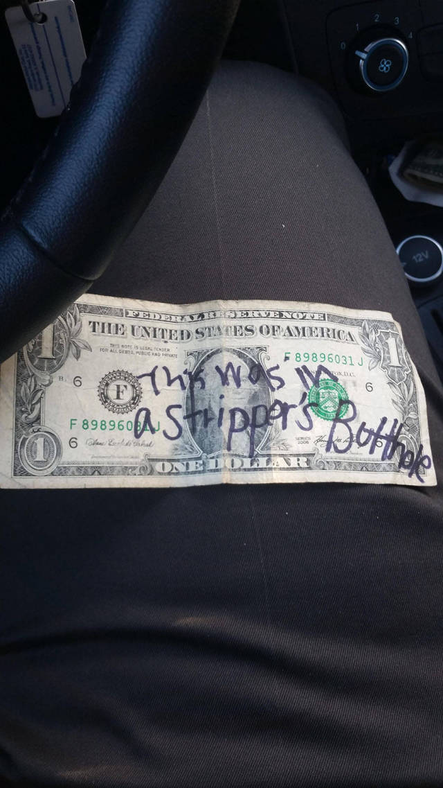 Now that's some dirty cash.