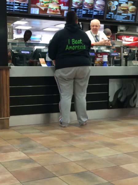 This woman is proud to let everyone know she won the battle against anorexia.