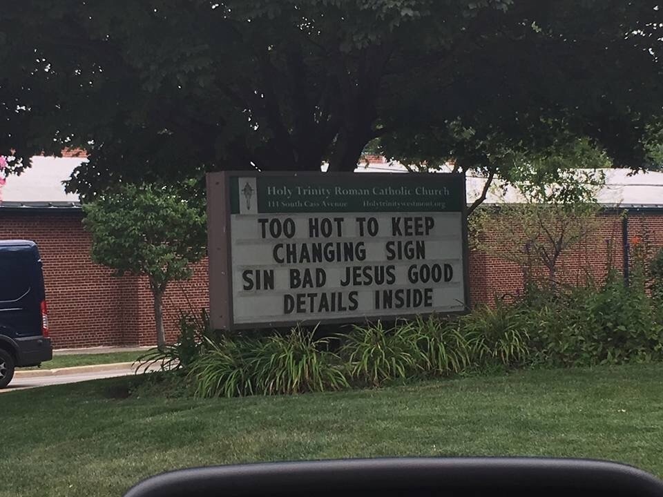 Too hot to keep changing sign.