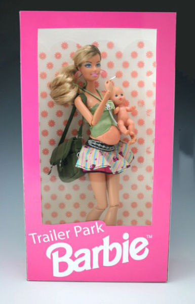 Trailer Park Barbie is not the best role model but she is still fun to play with.