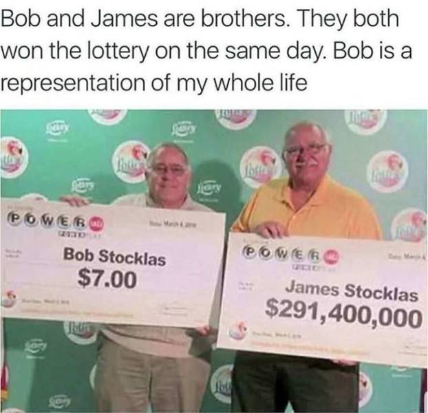 Two brothers won the lottery on the same day.