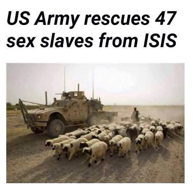 U.S. Army rescues 47 sex slaves from ISIS.