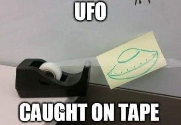 UFO caught on tape.