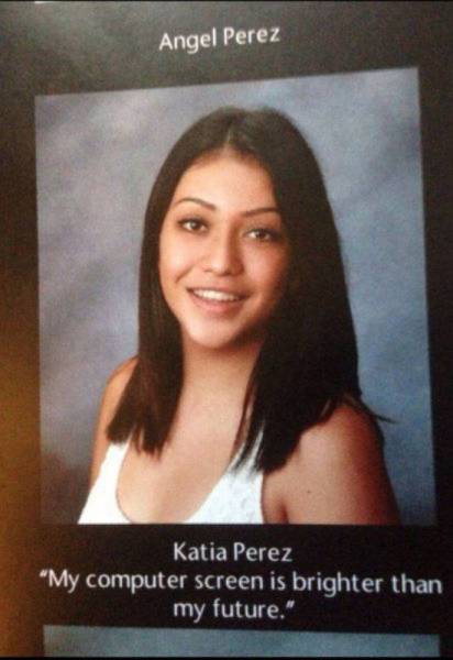 My computer screen is brighter than my future.