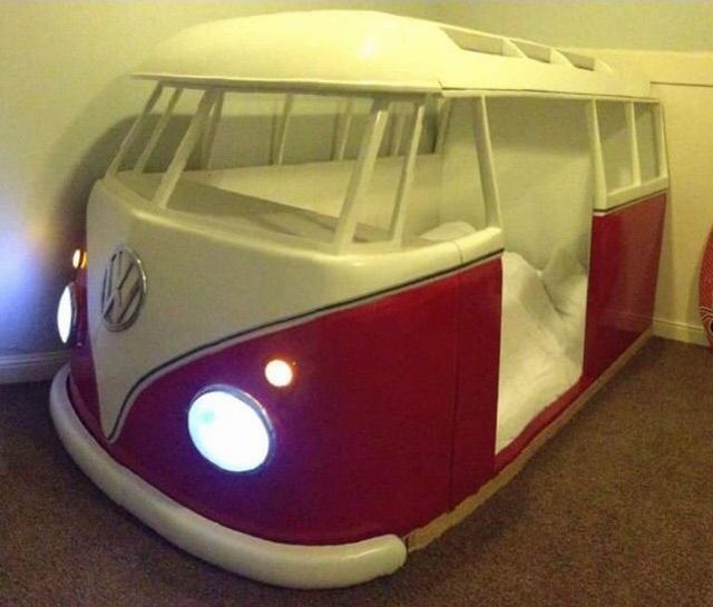 VW fans will love this Bus bed.