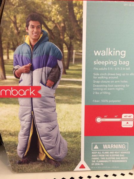 Walking sleeping bag may give the Snuggie some competition.