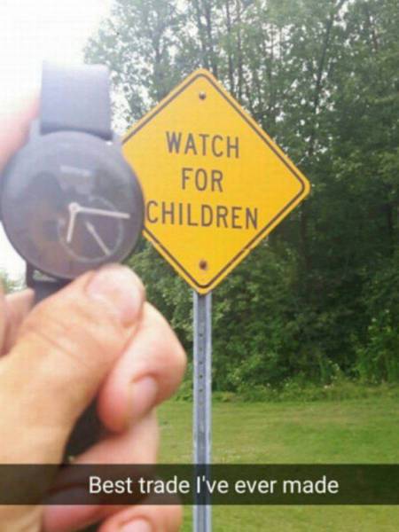 Watch for children.
