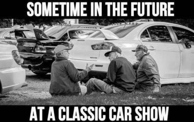 What a classic car show may look like in the future.
