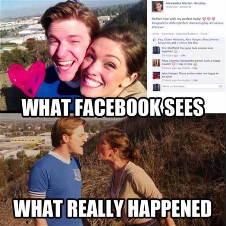 What Facebook sees vs. what really happened.