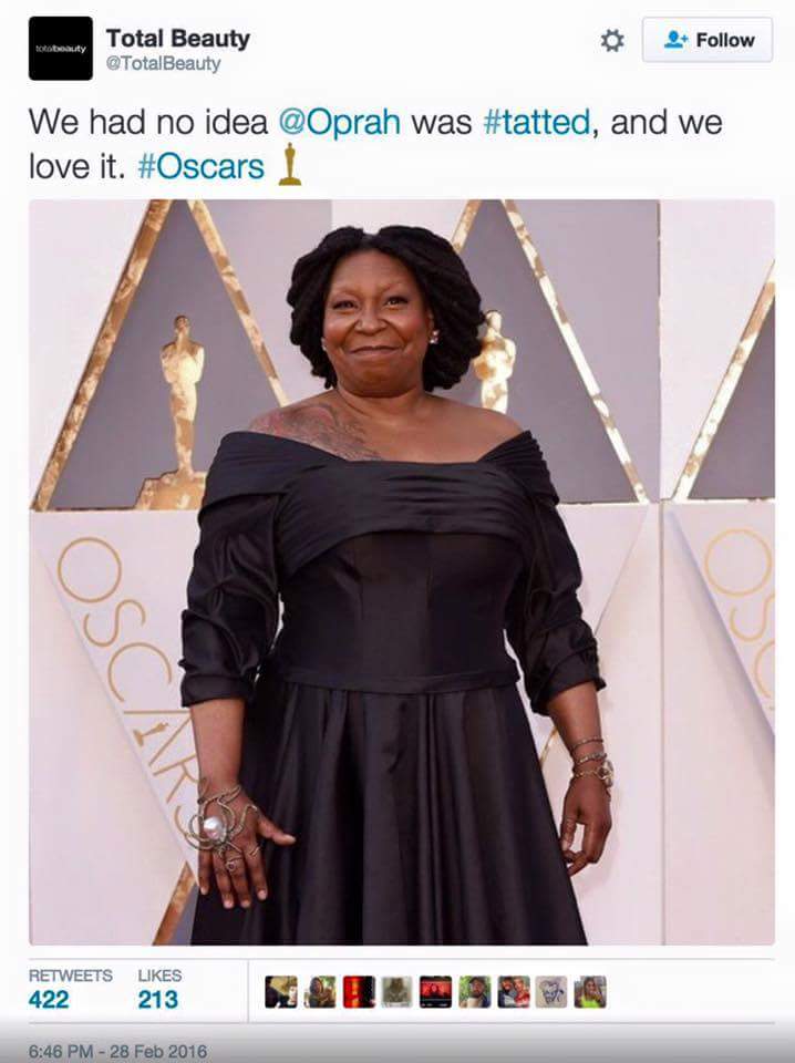 Oprah and Whoopi confusion.