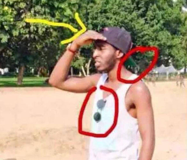 When the sun is in your eyes.