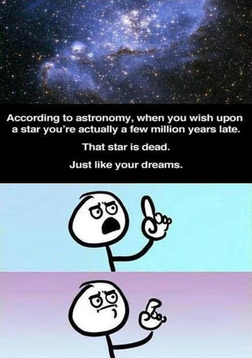 When you wish upon a star.