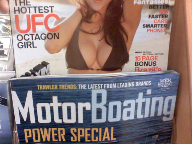 Motorboating magazine looks great on the rack.