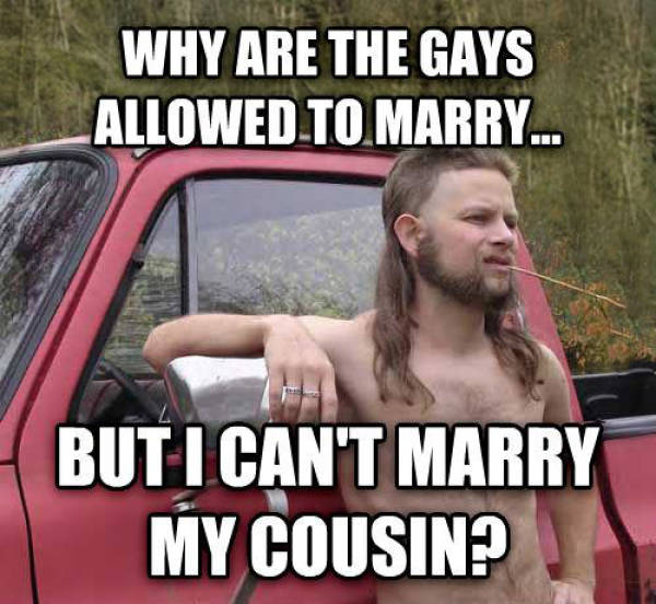 Why are the gays allowed to marry?