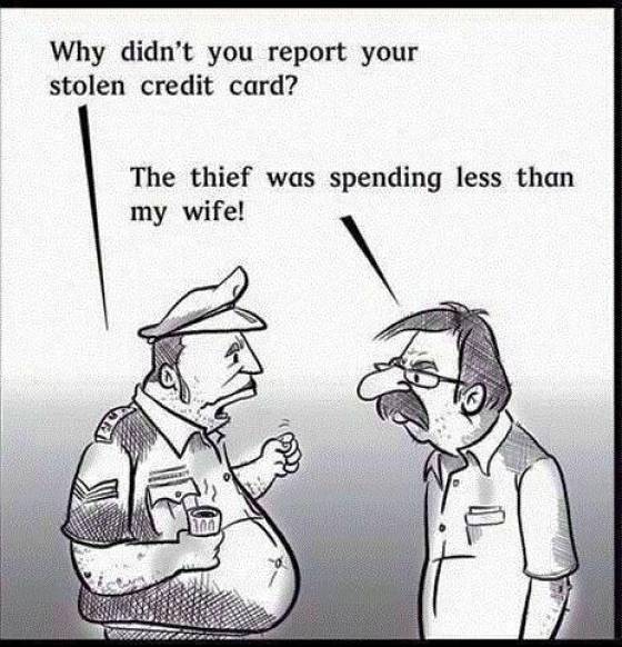 Why didn't you report your stolen credit card.