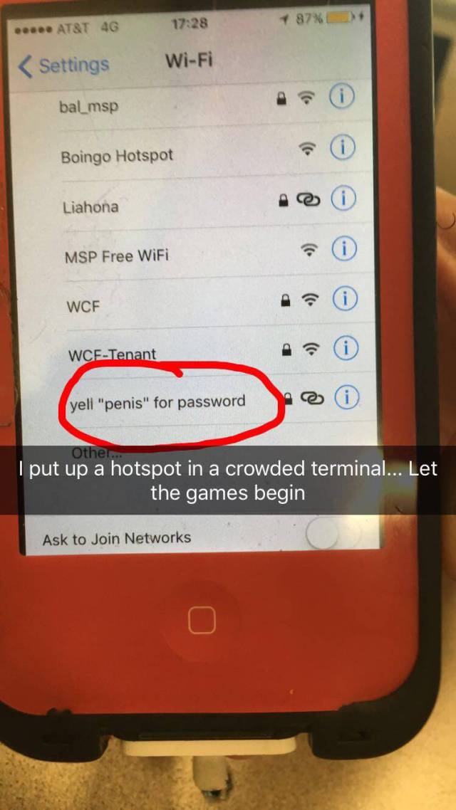 Wi-Fi hotspot fun.