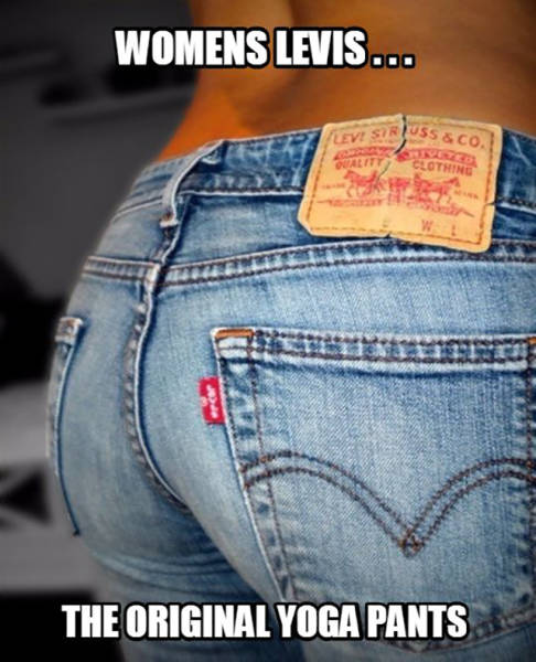 Women's Levi's. The original yoga pants.