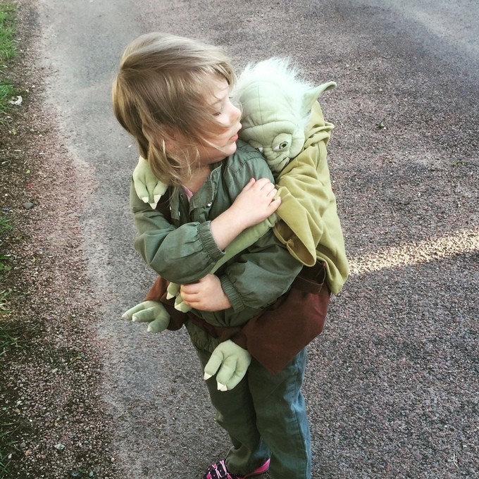 Yoda training another young Jedi.