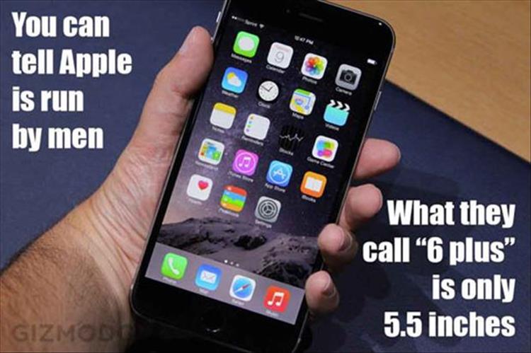 You can tell Apple is run by men.