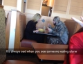 It's always sad when you see someone eating alone.