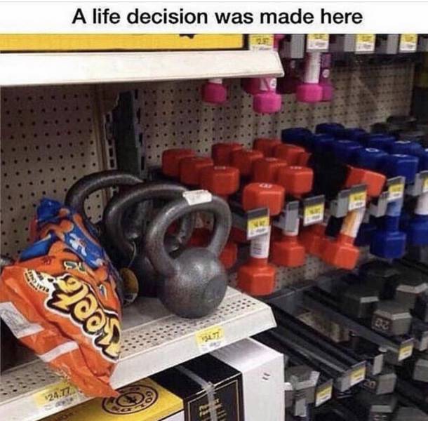 A life decision was made here.
