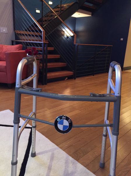 A quick and easy way to pimp out your walker.