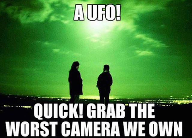 A typical UFO sighting.