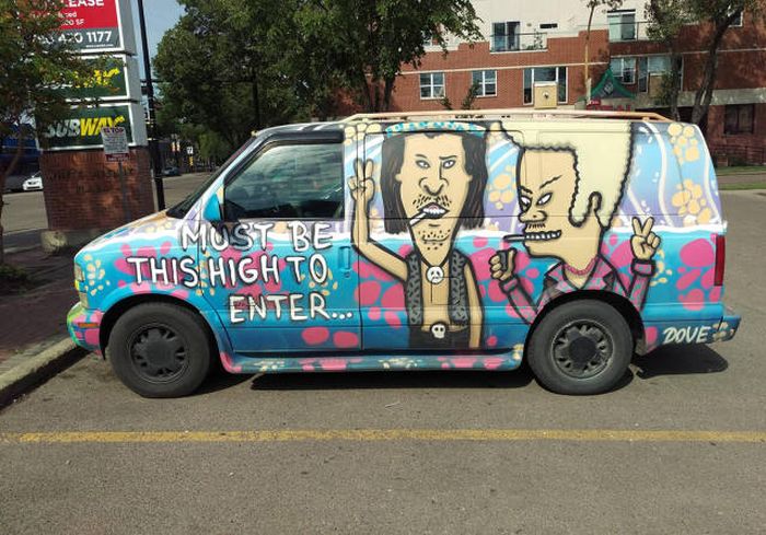 Beavis and Butthead stoner van.