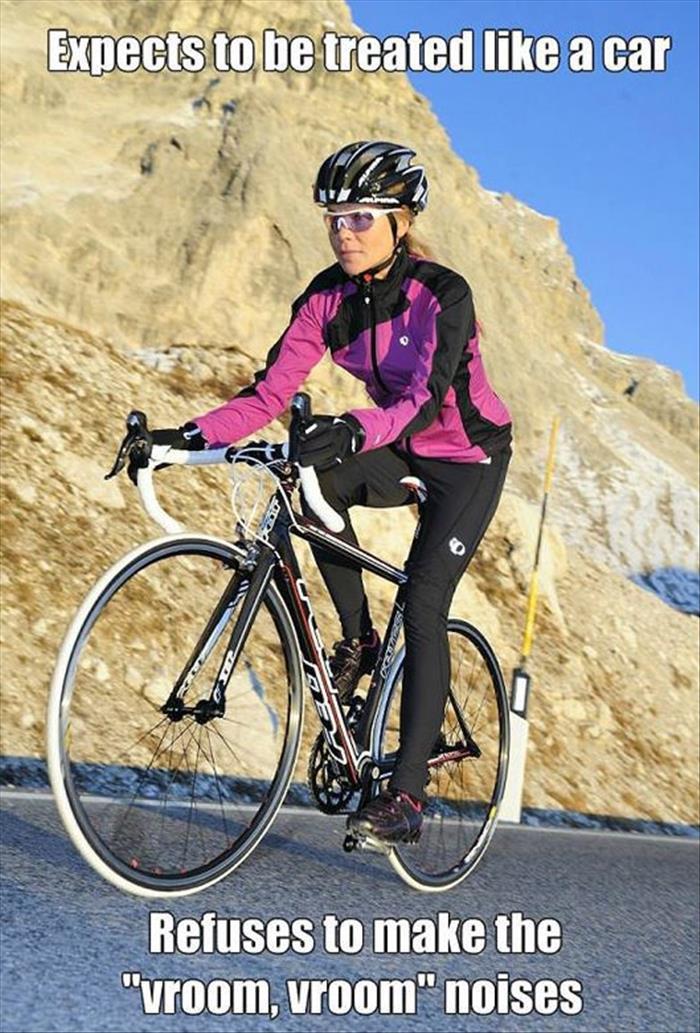 Cyclists expect to be treated like a car.