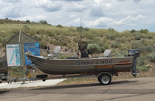 Boat has good advice in case of disaster, and easy to read too.
