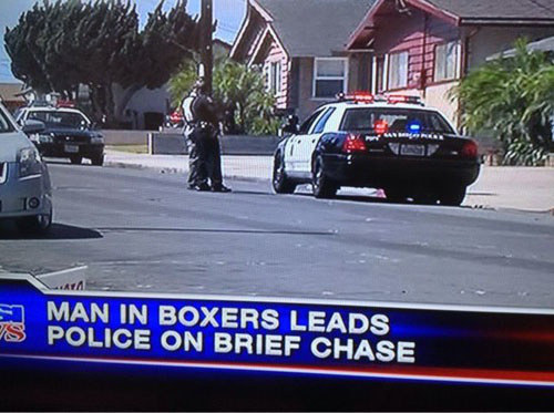 Boxers Or Briefs Is Always A Good Debate But This Police Chase Had Both.