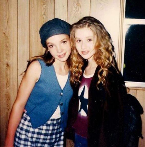 Britney Spears and Christina Aguilera circa 1994.