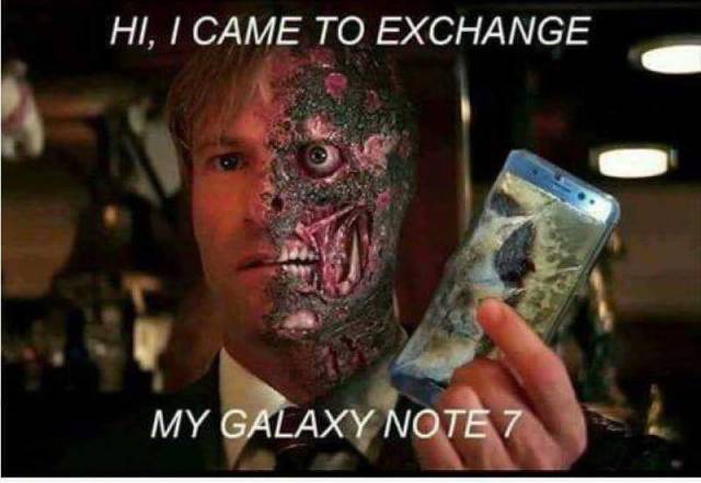 Came to exchange my Samsung Galaxy Note 7.