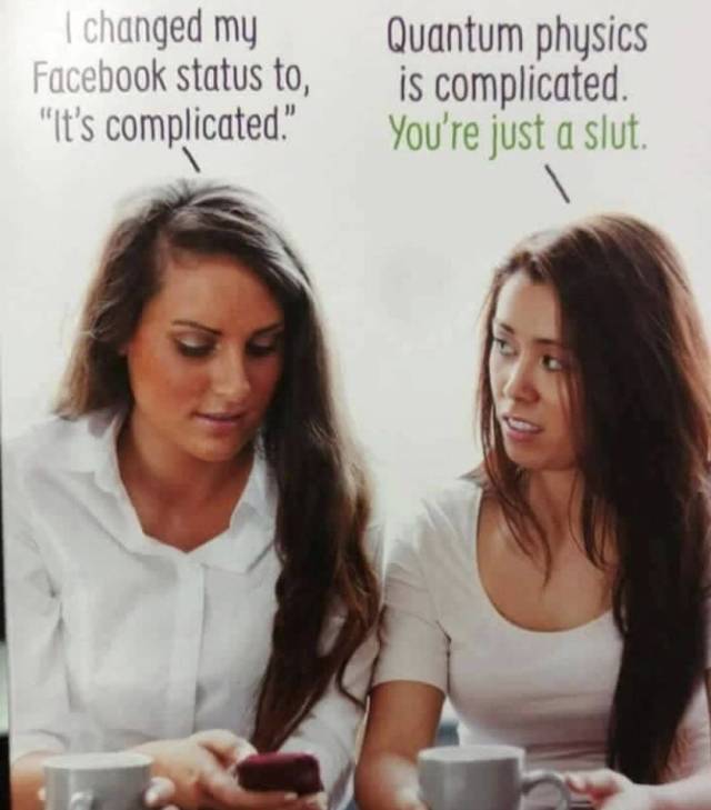 Changed Facebook status to, 'It's complicated.'