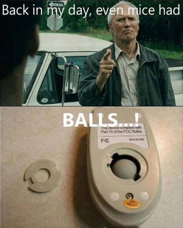 Clint Eastwood also known as Dirty Harry knows how tough it was back in the day when even mice had balls.