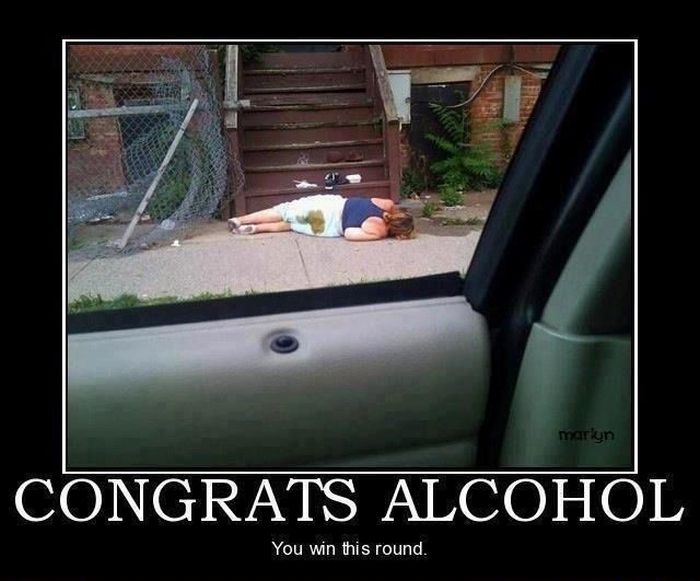 Congrats alcohol. You win this round.