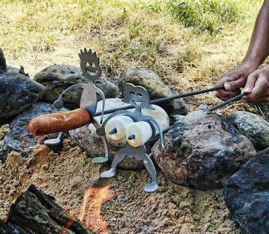 Cooking hot dogs and marshmallows over the campfire just got a whole lot more interesting.